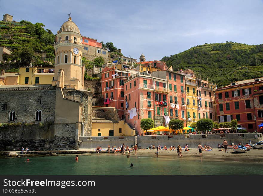 Little fishing village in Cinque Terre, Italy. Little fishing village in Cinque Terre, Italy