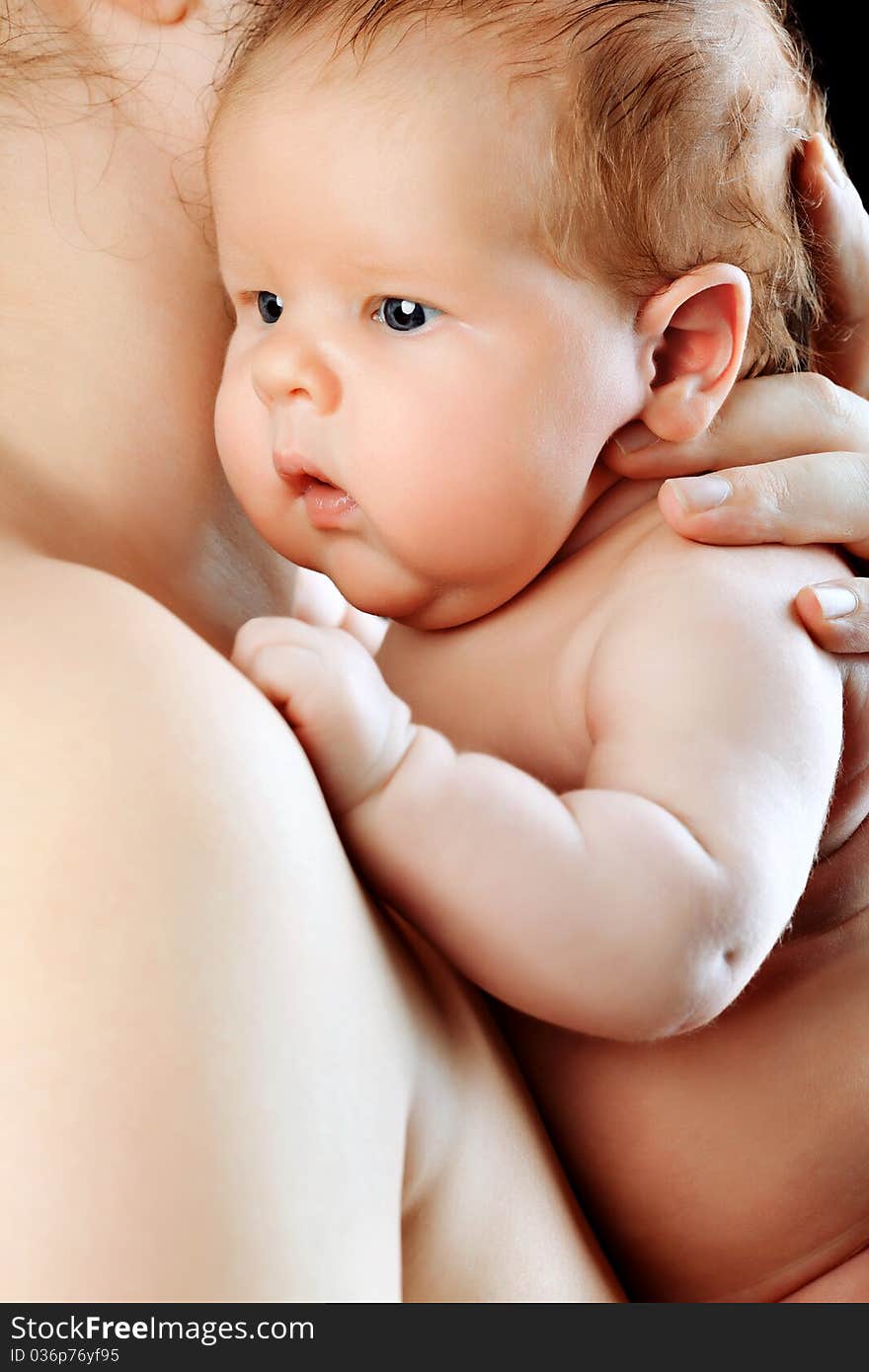 Portrait of a beautiful baby. Portrait of a beautiful baby.