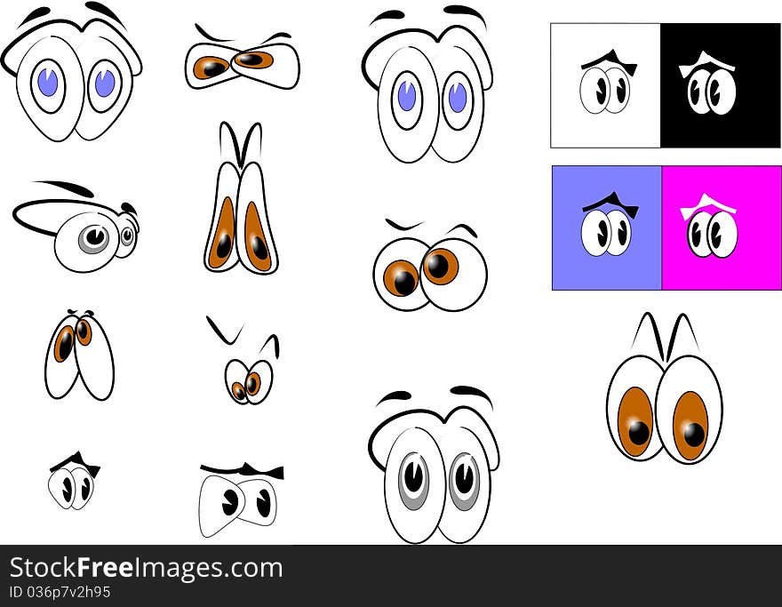 Cartoon eyes