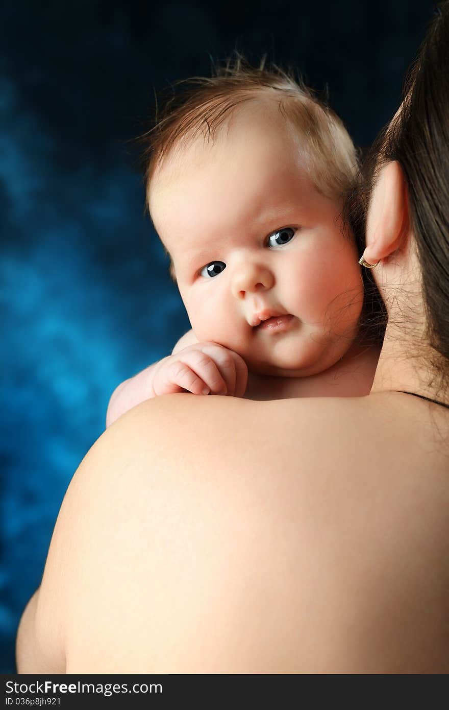 Portrait of a beautiful baby. Portrait of a beautiful baby.