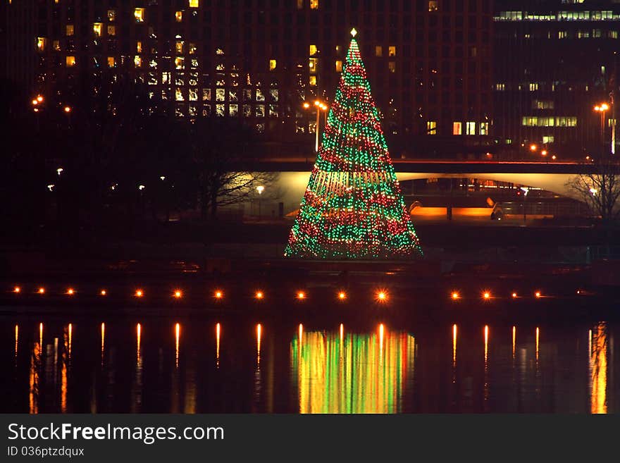 Pittsburgh Point State Park Christmas Tree