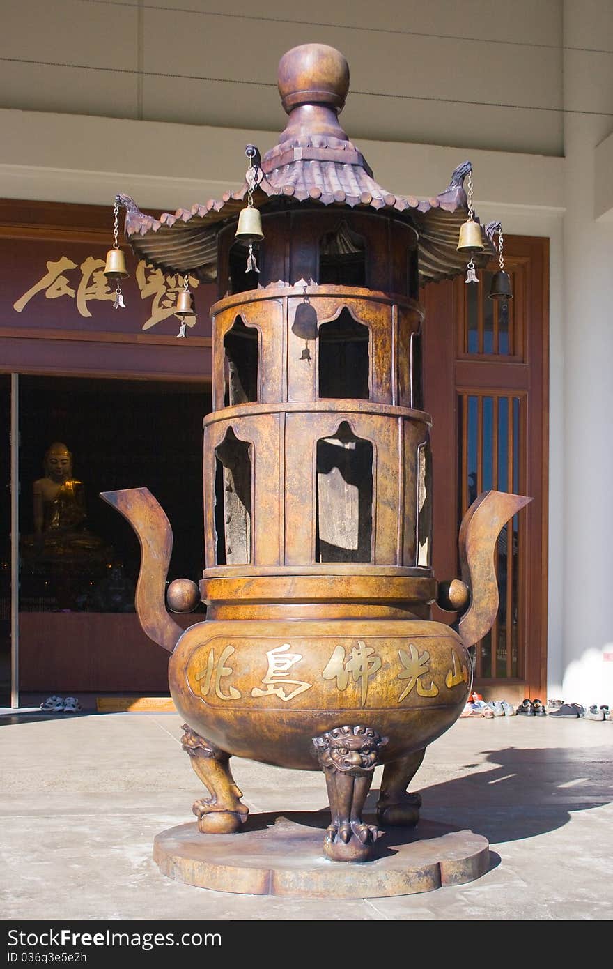 Asian temple in Auckland, New Zealand. Asian temple in Auckland, New Zealand