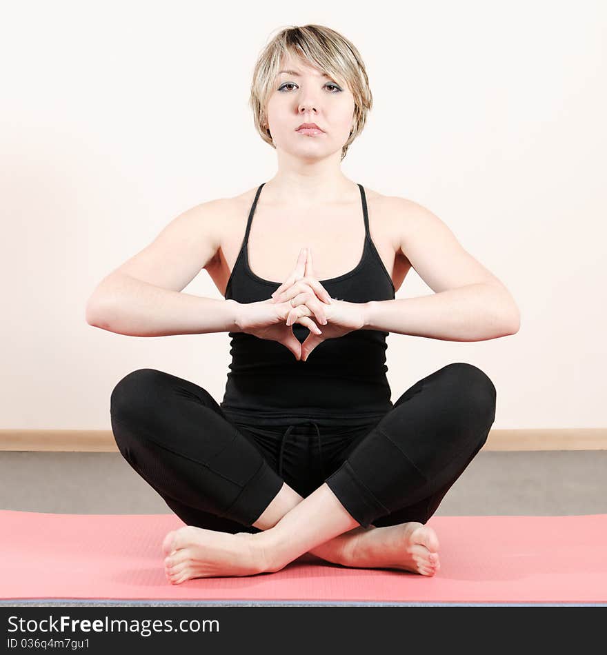 Woman doing yoga