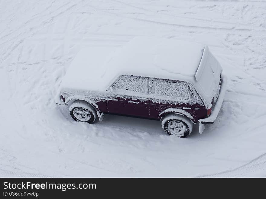 Car in snow