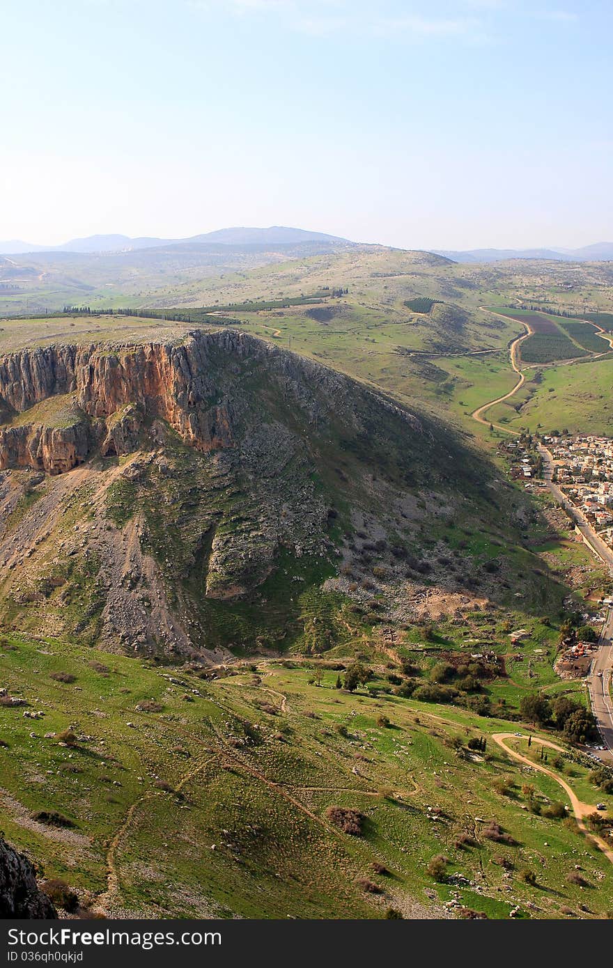 Hill in Arbel National Park, Galilee, Israel. Hill in Arbel National Park, Galilee, Israel