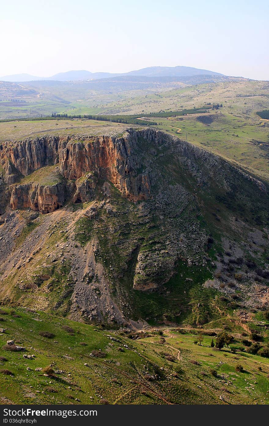 Hill in Arbel National Park, Galilee, Israel. Hill in Arbel National Park, Galilee, Israel