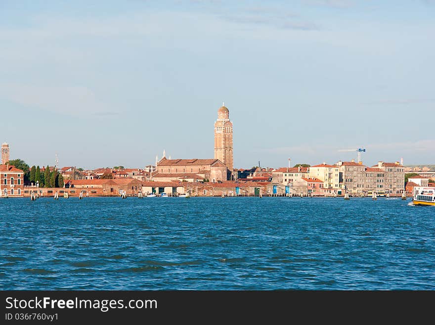 Church near the canal in Venice, Italy. Church near the canal in Venice, Italy