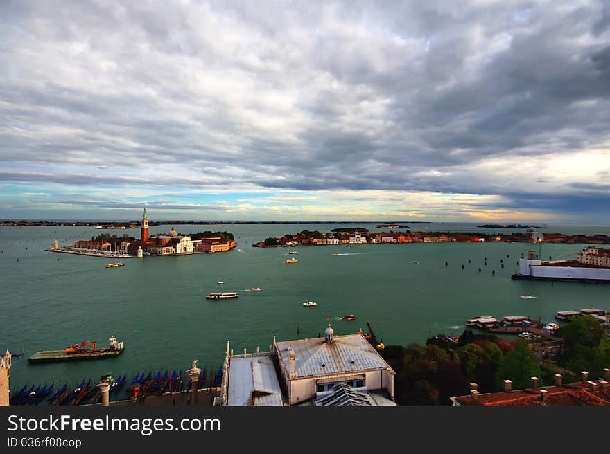 Aerial view of Venice