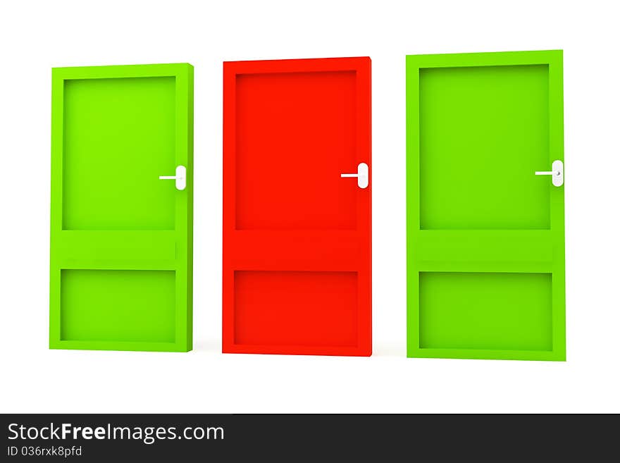 Three Closed Doors