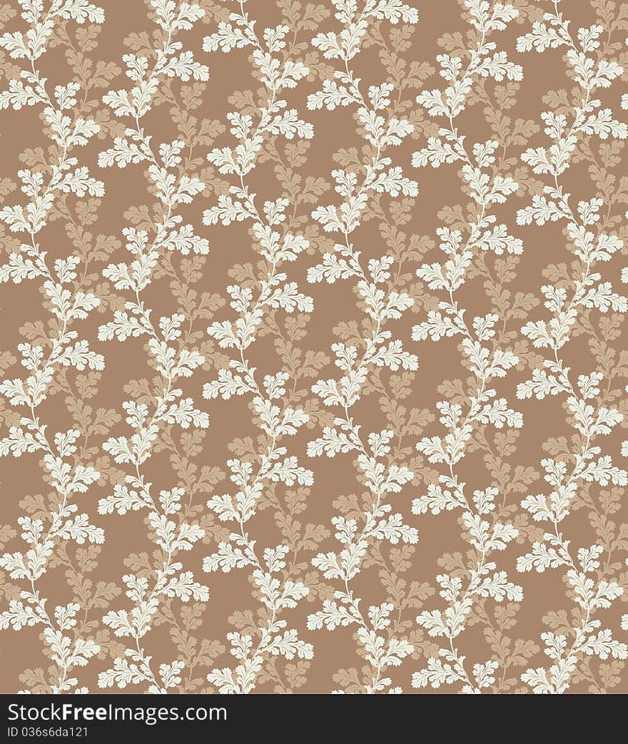 Beautiful seamless wallpaper pattern-leaf. Beautiful seamless wallpaper pattern-leaf