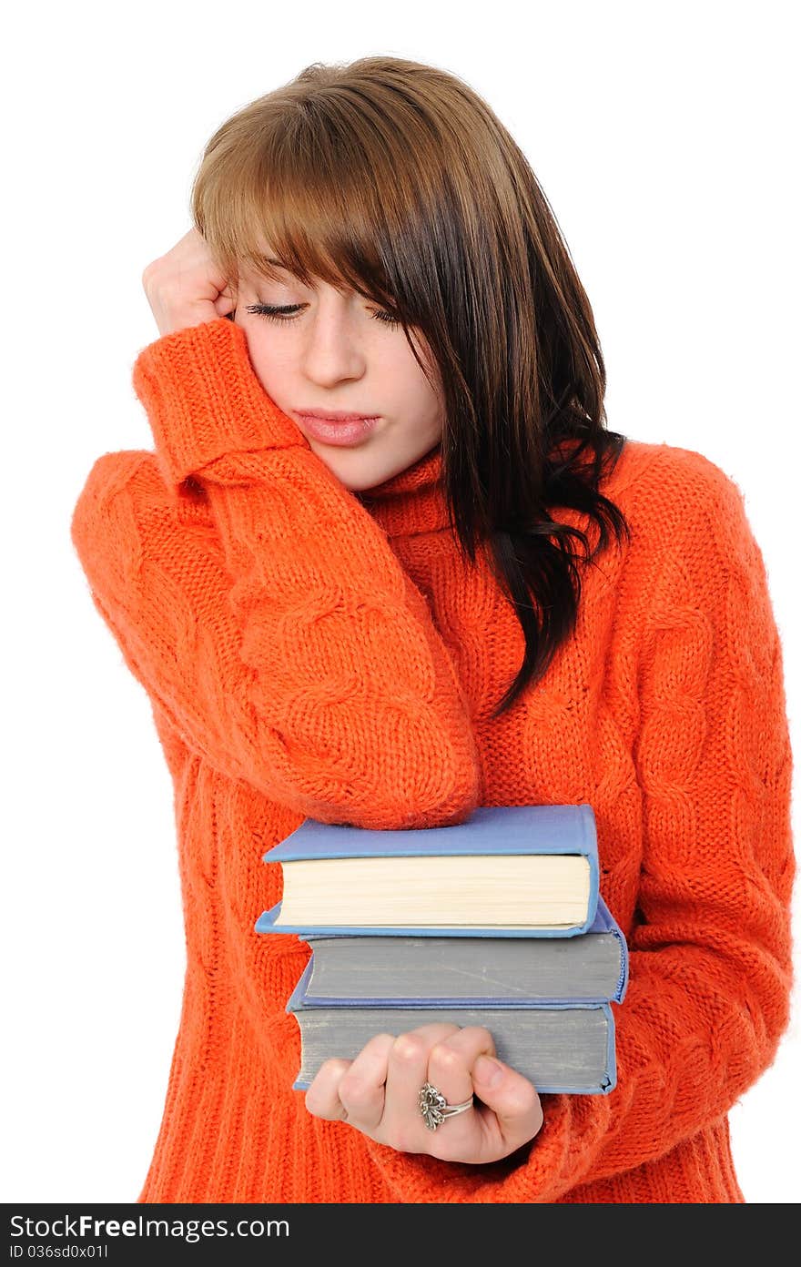 Girl With Books, Reflects