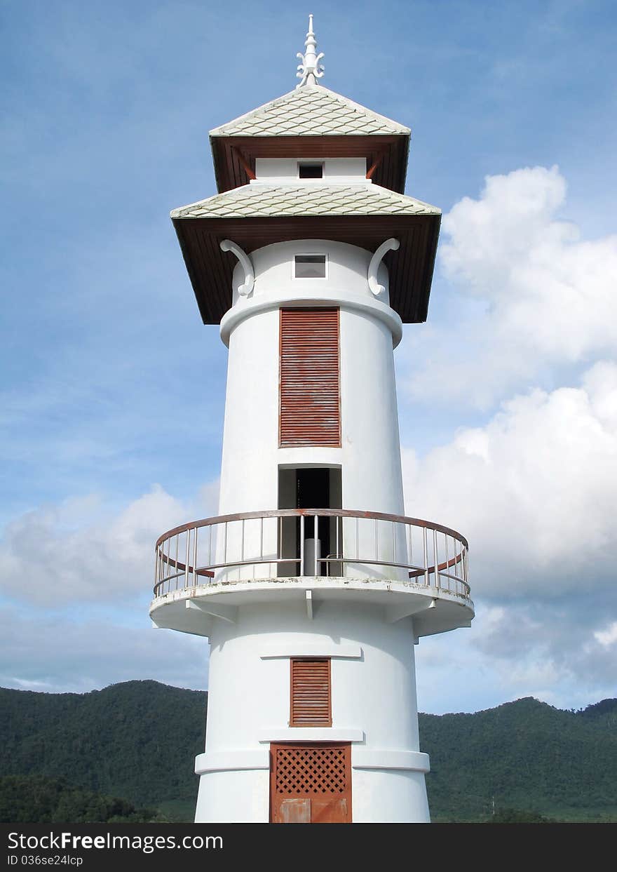 Thai lighthouse tower