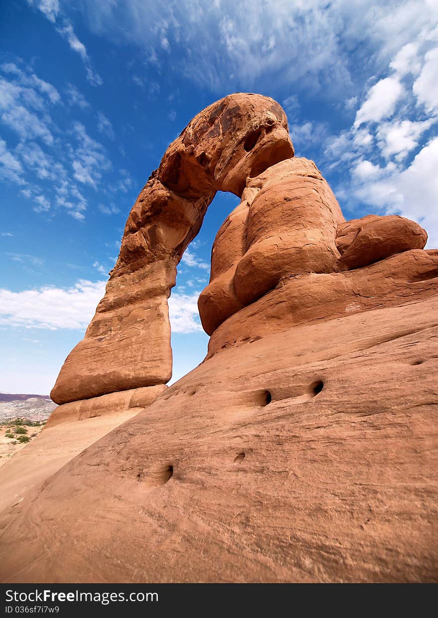 Strange rock formations at Arches National Park, USA. Strange rock formations at Arches National Park, USA