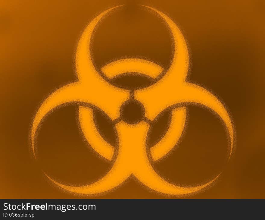 Illustration of the bio hazard background. Illustration of the bio hazard background