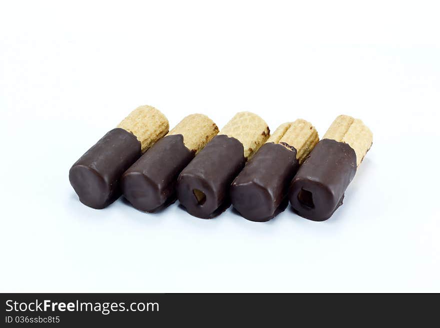 Chocolate Wafer Isolated