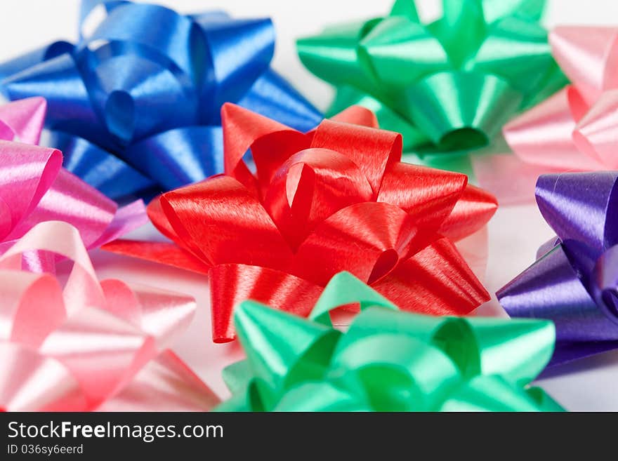 Background color of gift ribbons and flowers