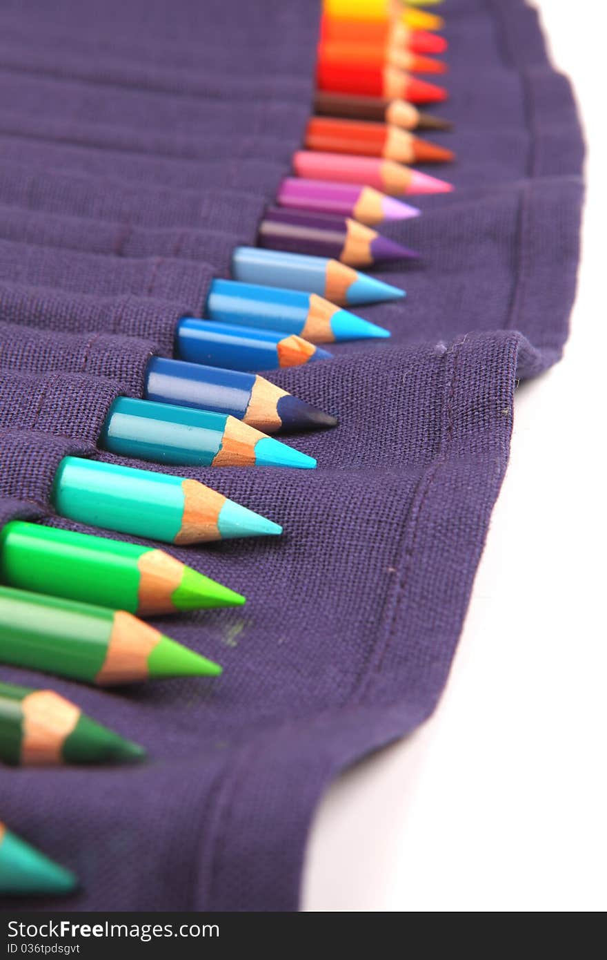 A Set of Colorful Pencils in the Pack. A Set of Colorful Pencils in the Pack