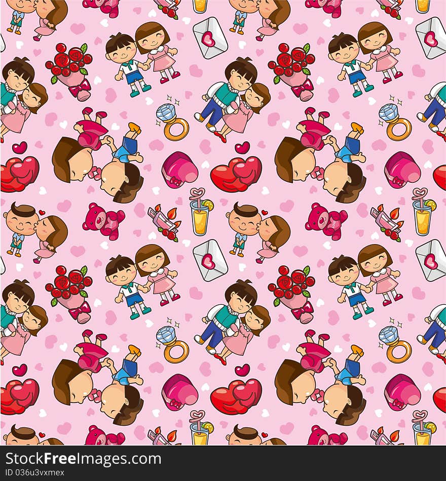 Seamless  love pattern