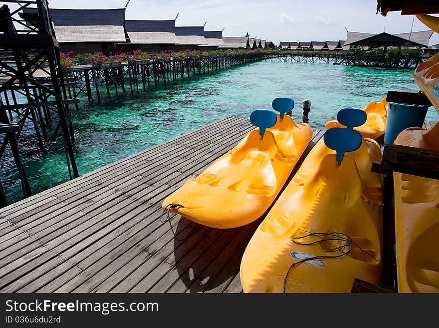 Water activities such as Canoe available for visitors. Water activities such as Canoe available for visitors