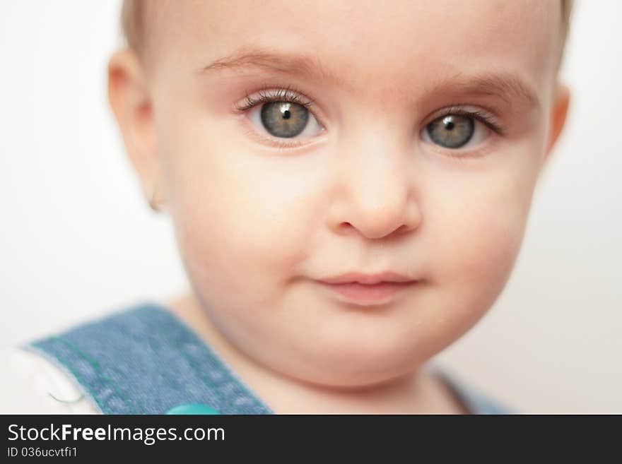 Adorable baby with big eyes