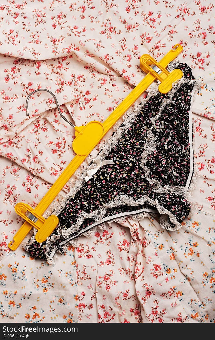 Panties On Floral Pattern