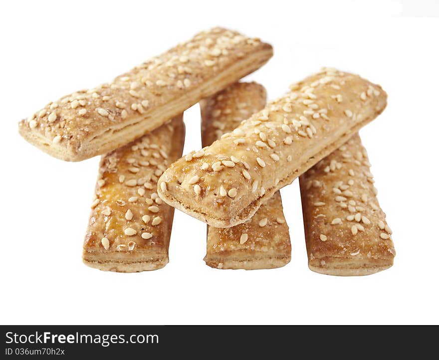 Cookies with sesame seeds