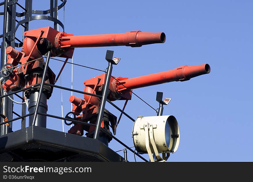 Detail of tug boat in the port