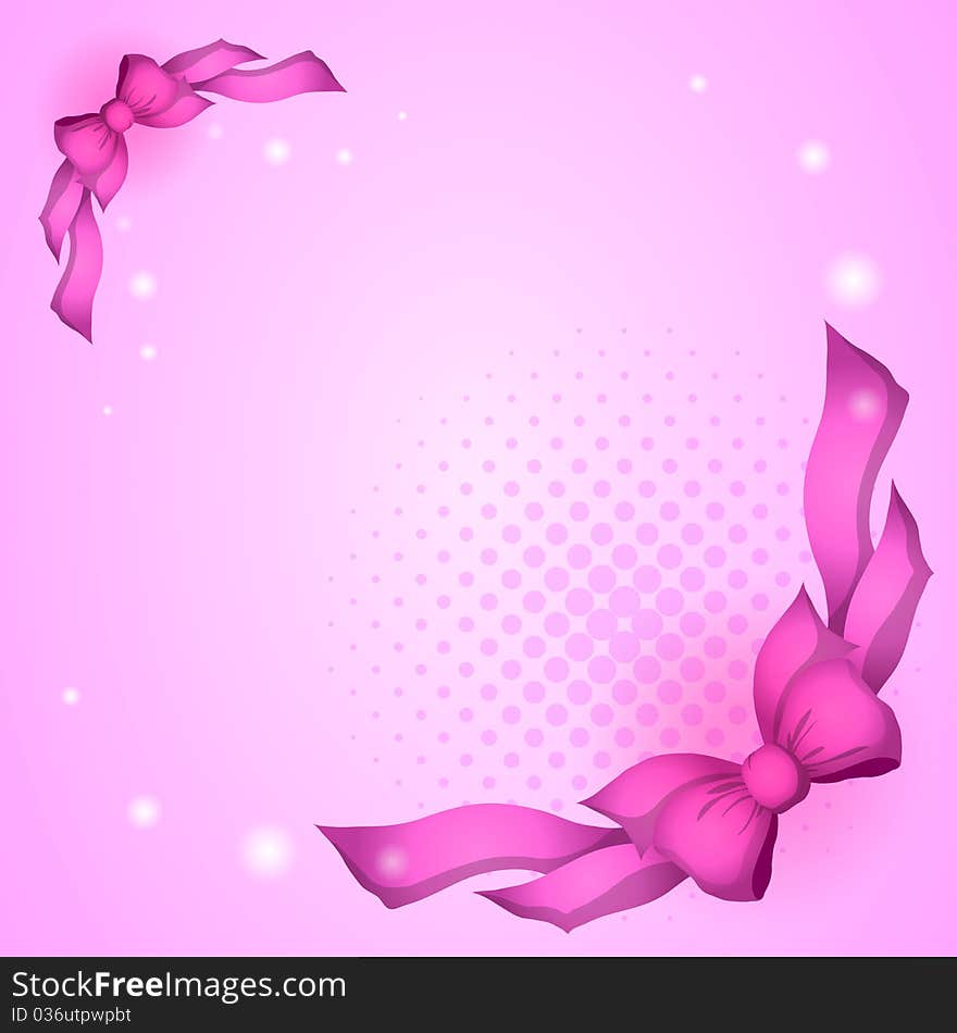 Abstract background with tapes and bows, eps10. Abstract background with tapes and bows, eps10