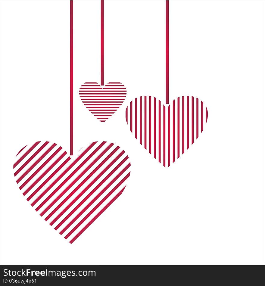 St. valentine's day background with hearts