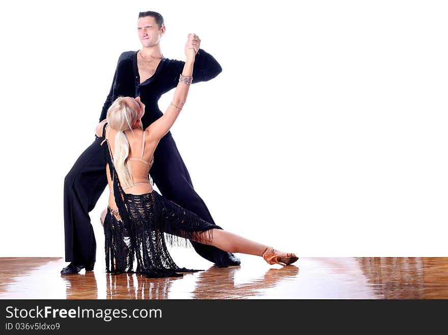 Dancers in ballroom