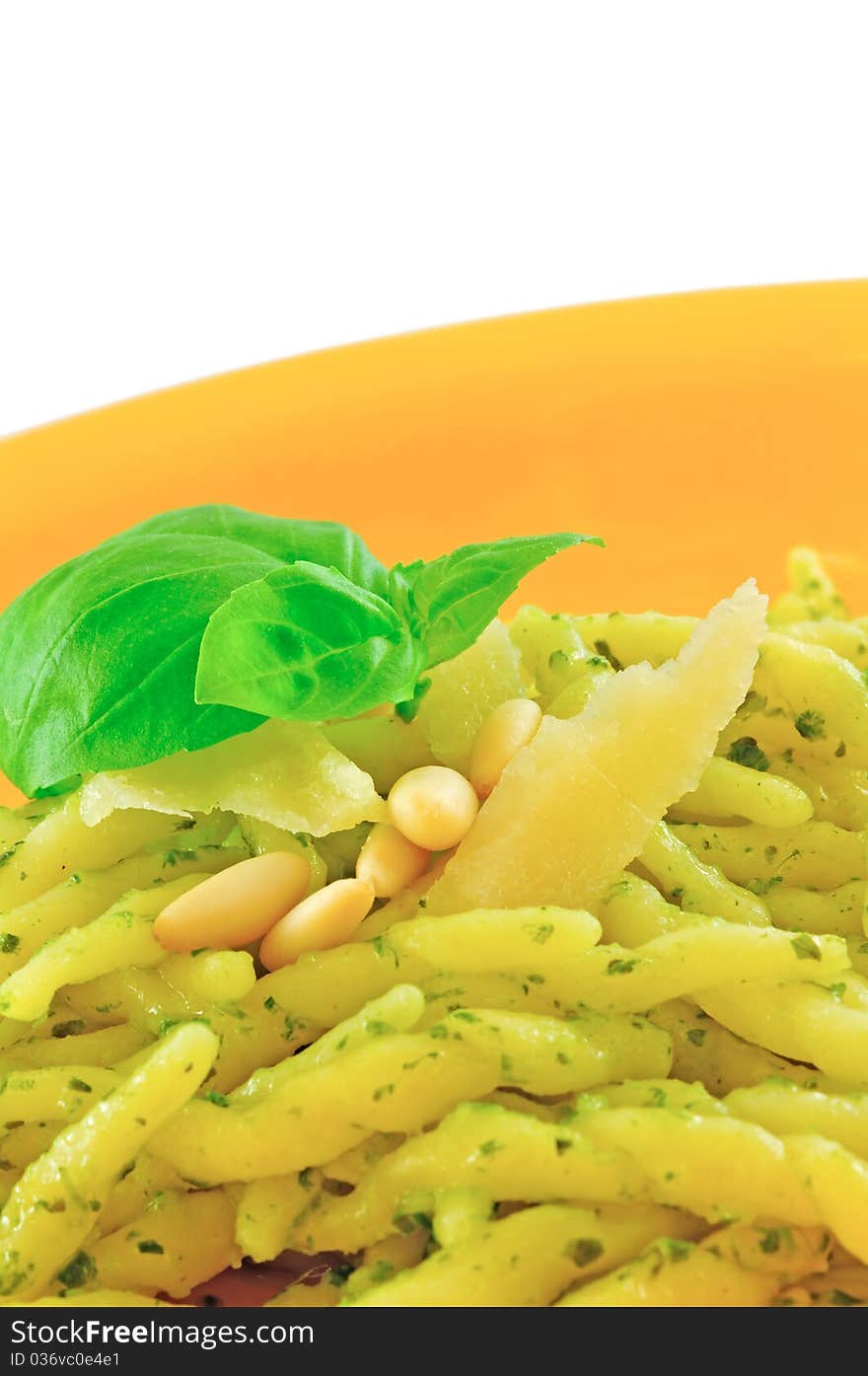 Trofie al Pesto, a classic Italian pasta dish