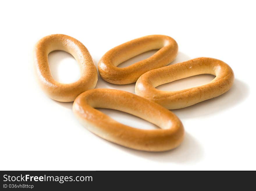 Bread rings in the plate