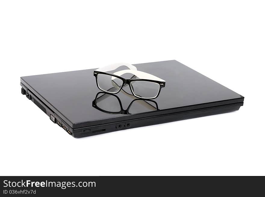 Laptop With Vintage Glasses