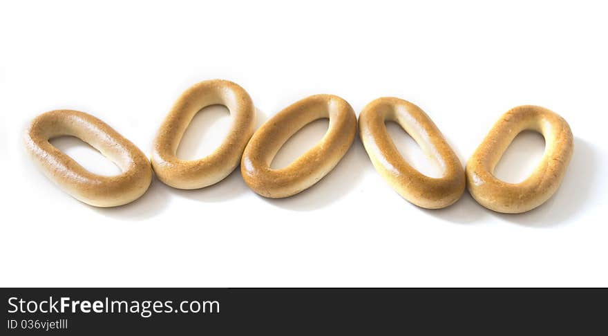 Bread rings in the plate