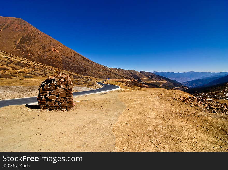 Blessing distant road in china