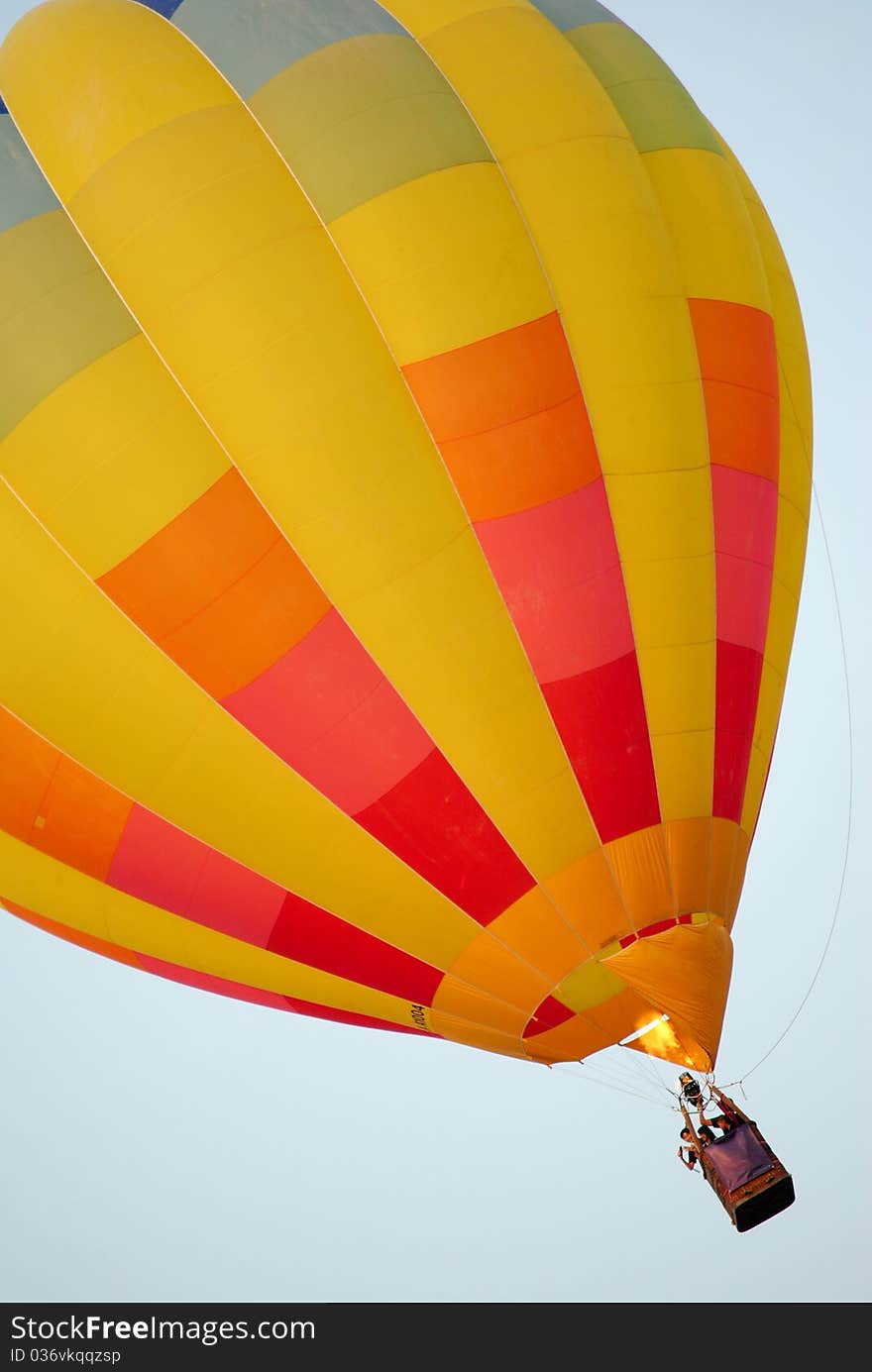 Hot Air Balloon with fire