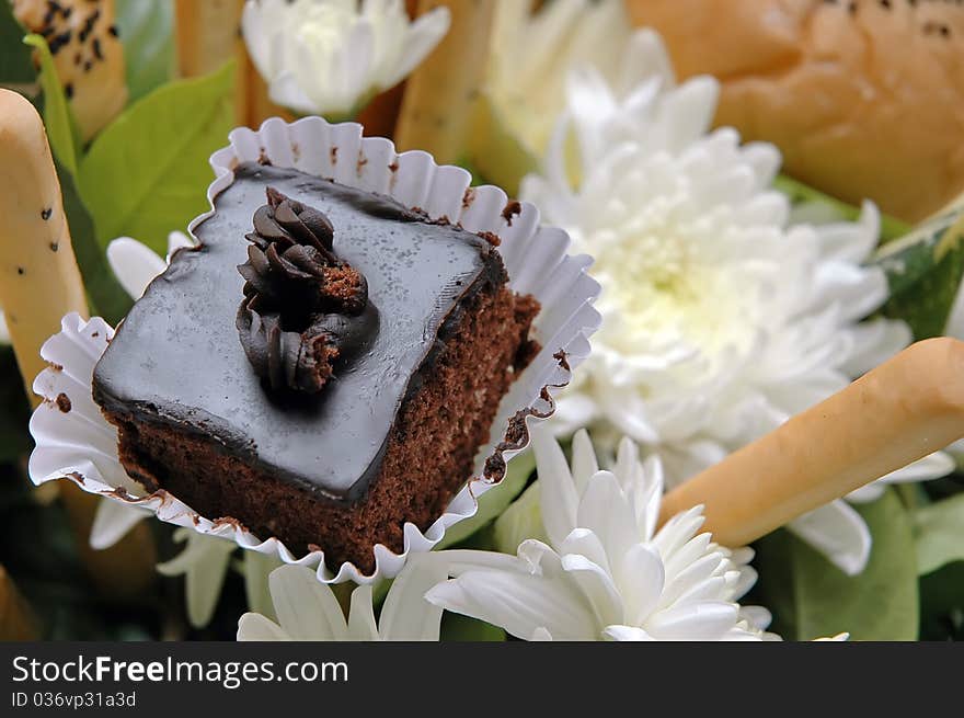 Cake with flowers