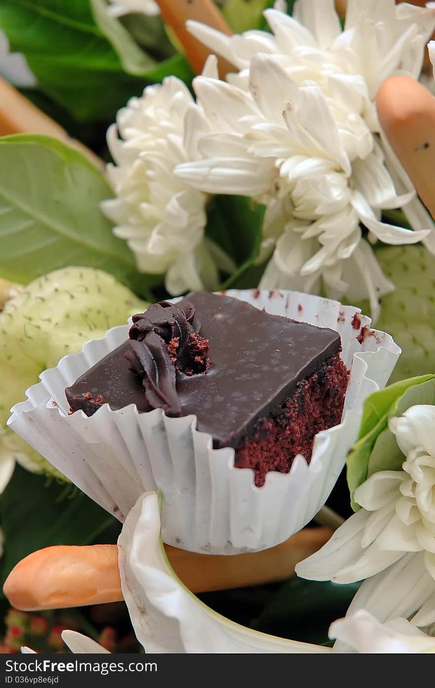 Cake with flowers