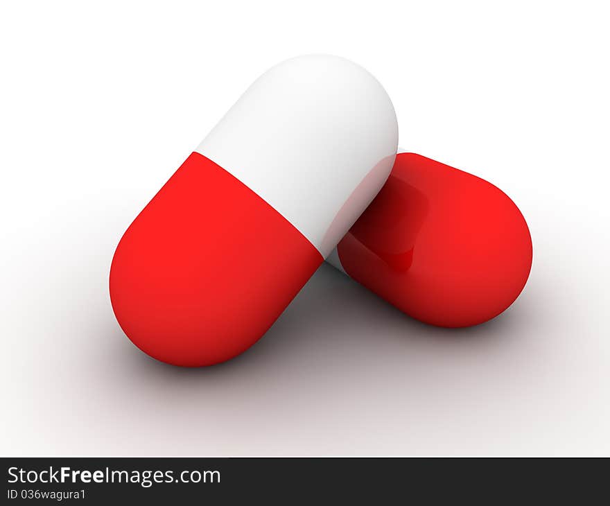 Pills Concept in 3D style