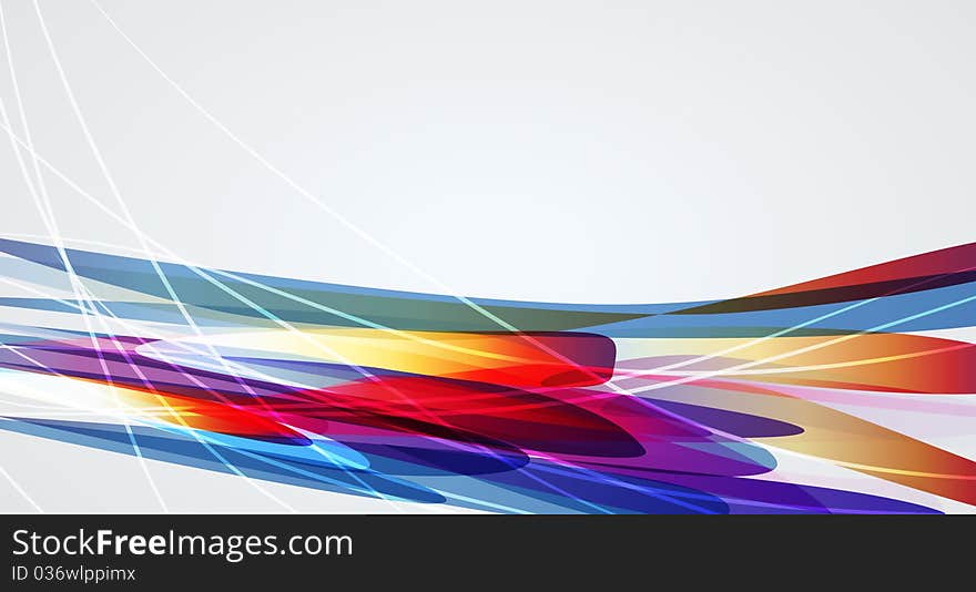 Beautiful abstract  background with bright multicolor lines