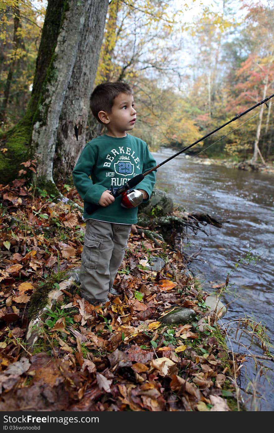 Boy Fishing