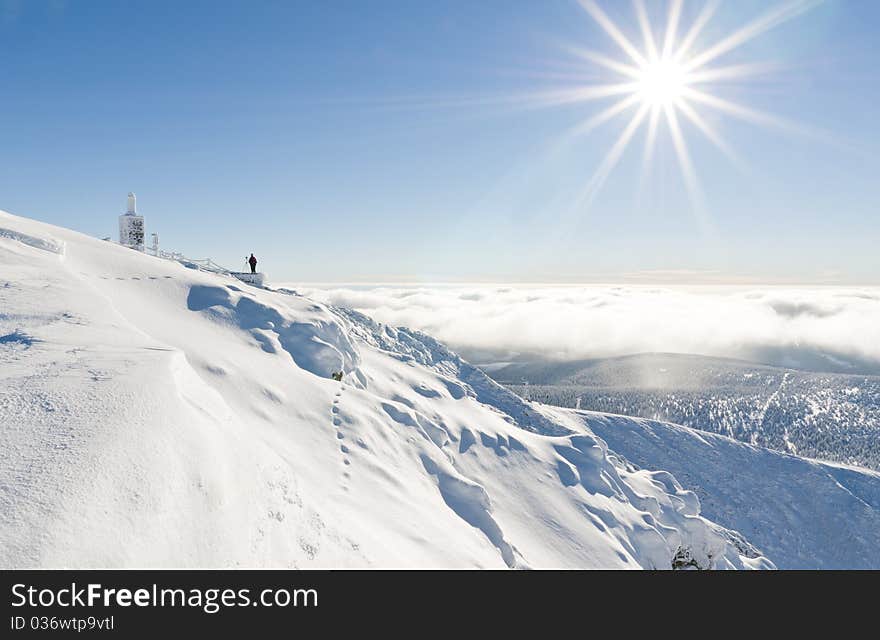 Beautiful winter mood, snow covered landscape. Beautiful winter mood, snow covered landscape