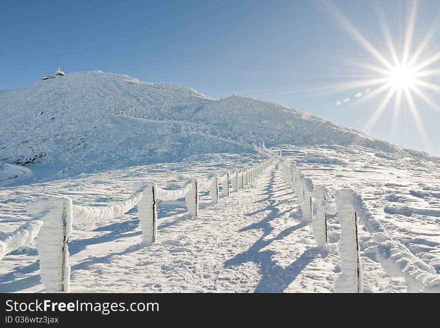 Beautiful winter mood, snow covered landscape. Beautiful winter mood, snow covered landscape