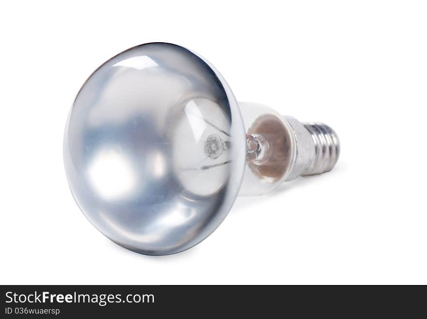 Light bulb isolated on the white. No ideas concept.