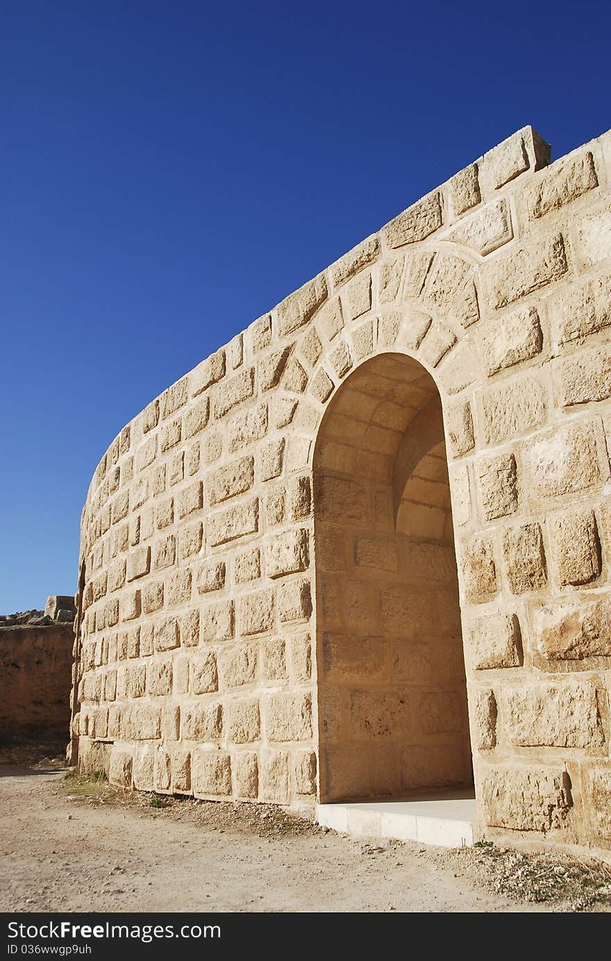 Entrance Of North Theatre In Jerash, Jordan