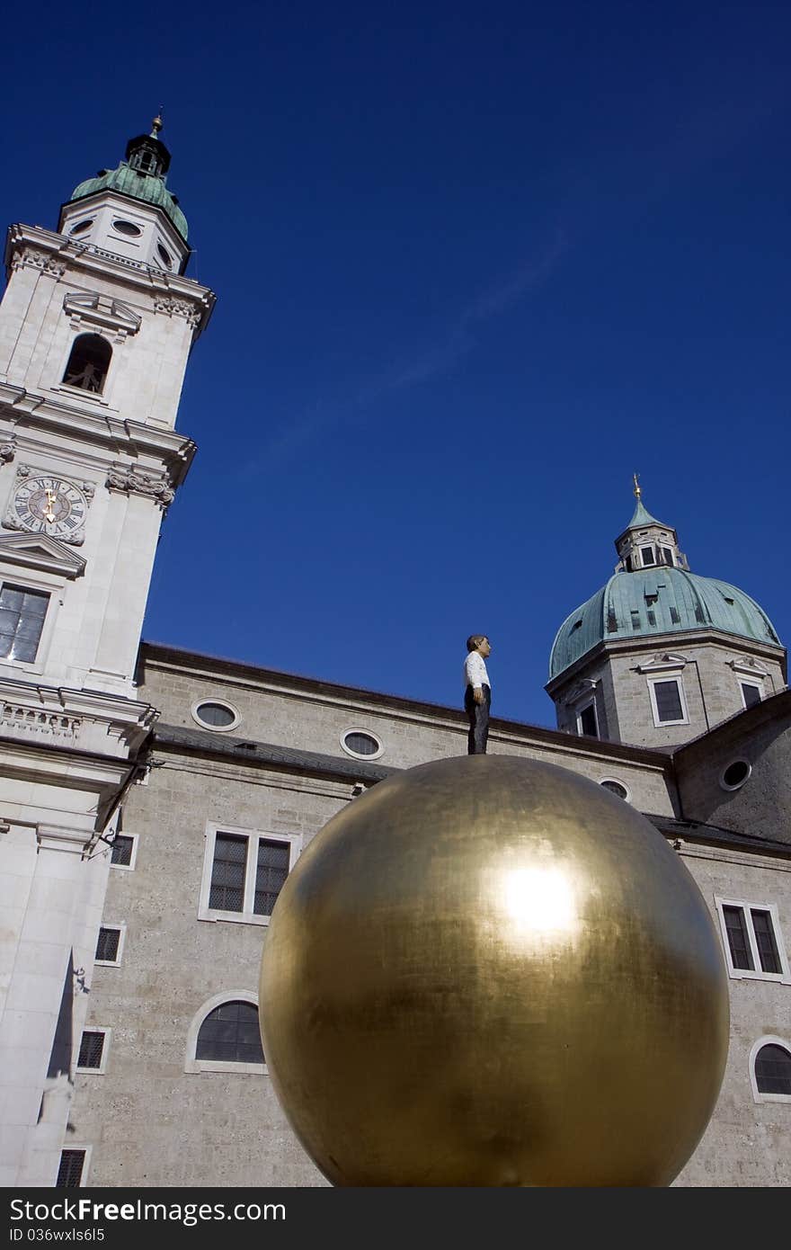 The Dome Cathedral in Salzburg, Austria