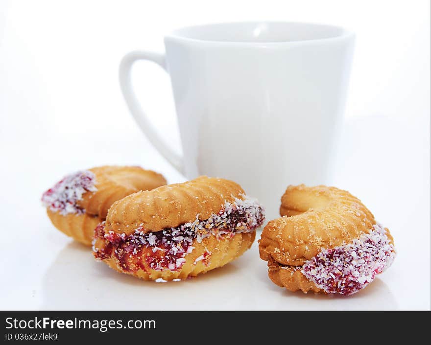 Butter biscuits and cup of tea