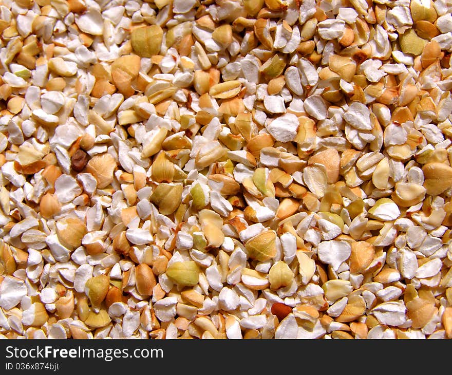 Buckwheat texture background