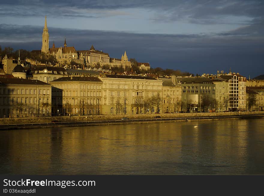 Buda hill with Fishermen s Bastion, Budapest