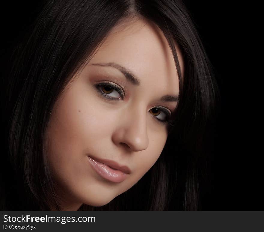 Portrait of a young hispanic woman in her twenties. Portrait of a young hispanic woman in her twenties